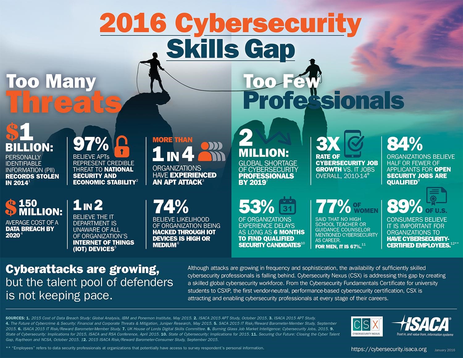 The Cyber Security gap. Jobs to grow.